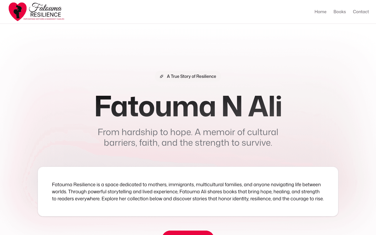 Fatouma Resilience website preview